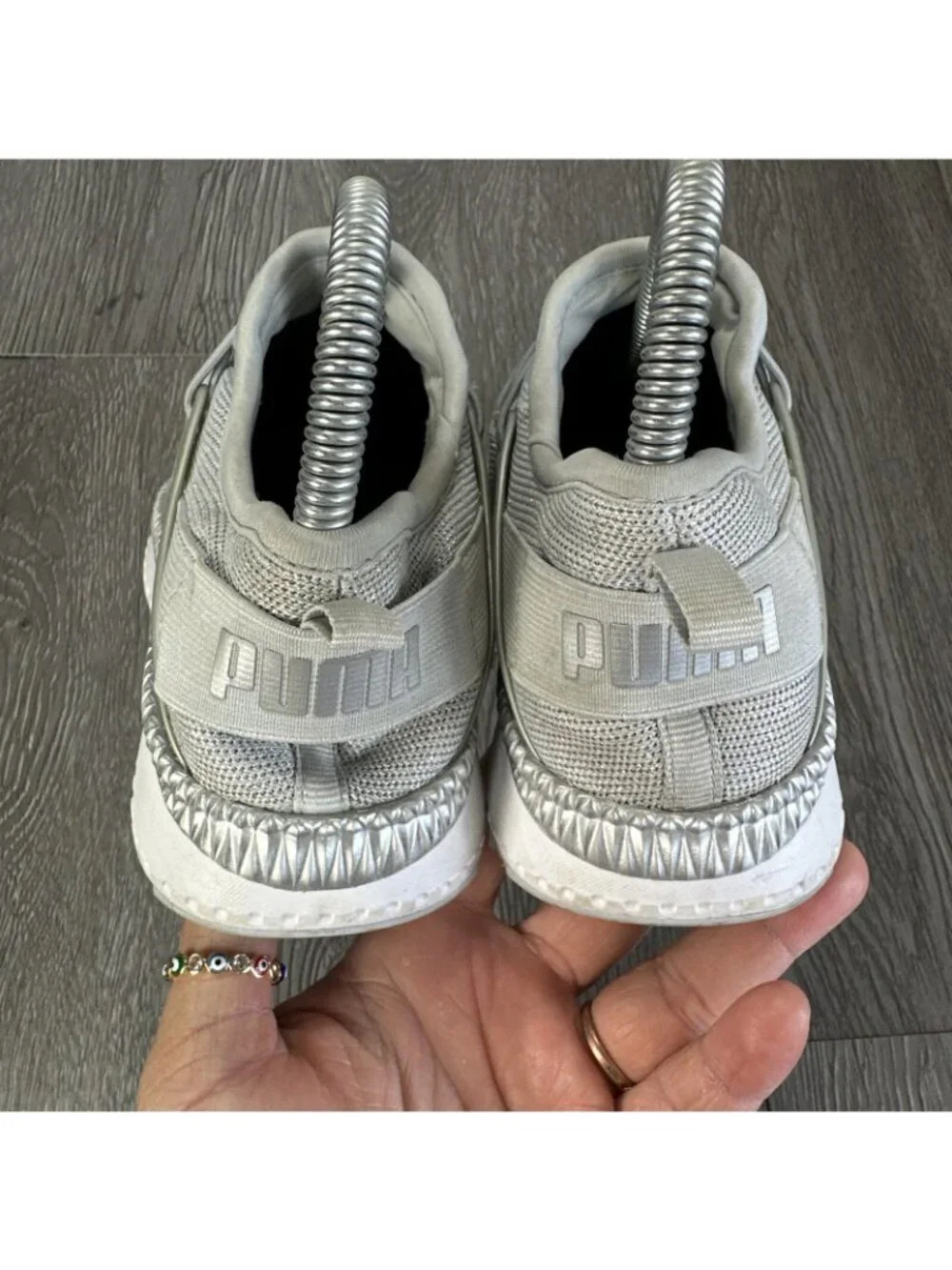 Puma Pacer Next Cage Winter Glimmer AC Preschool Girls Sneaker Shoes Sz 3